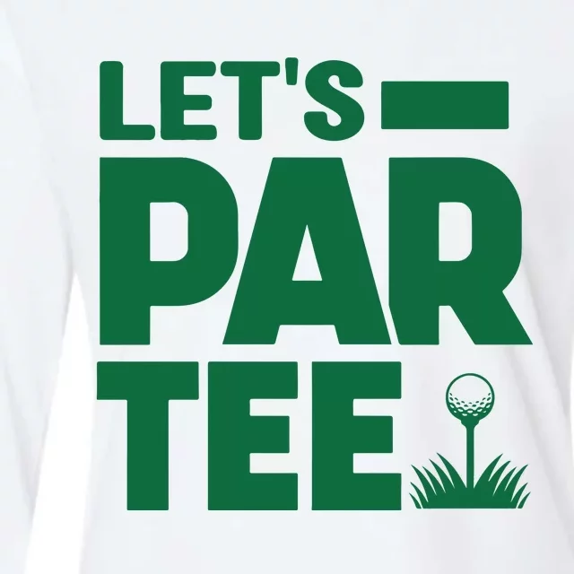 Lets Par Tee Golf Womens Cotton Relaxed Long Sleeve T-Shirt