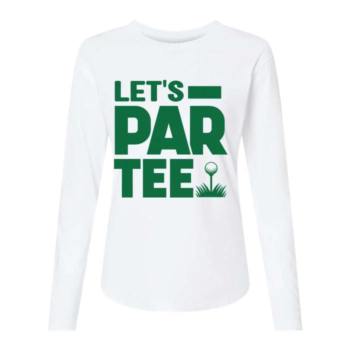 Lets Par Tee Golf Womens Cotton Relaxed Long Sleeve T-Shirt