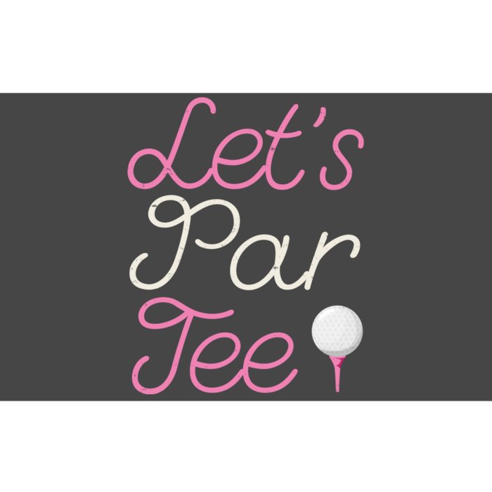 Lets Par Tee Funny Party Golf Bumper Sticker