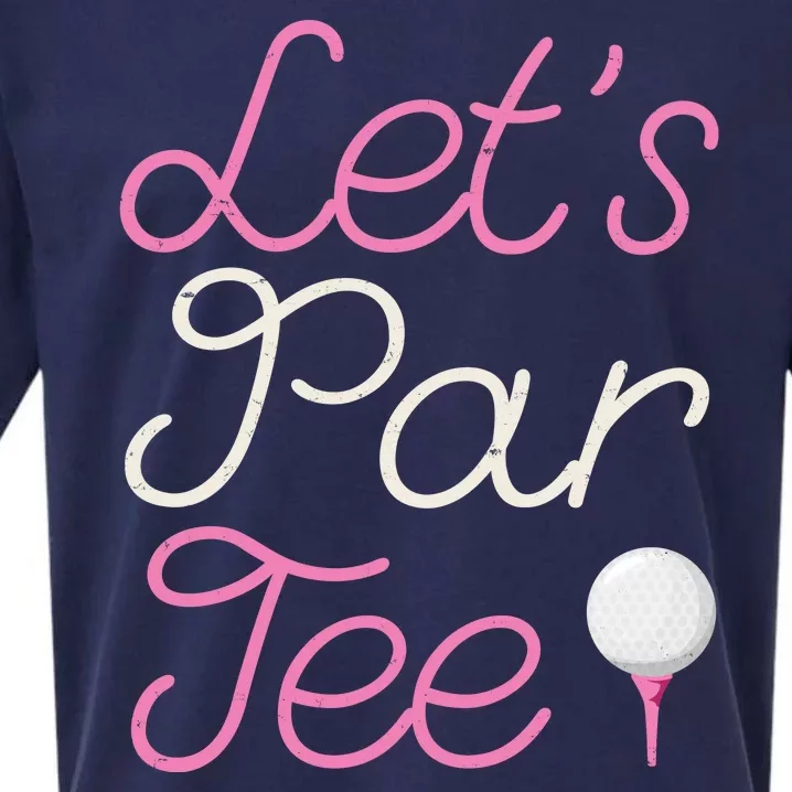 Lets Par Tee Funny Party Golf Sueded Cloud Jersey T-Shirt