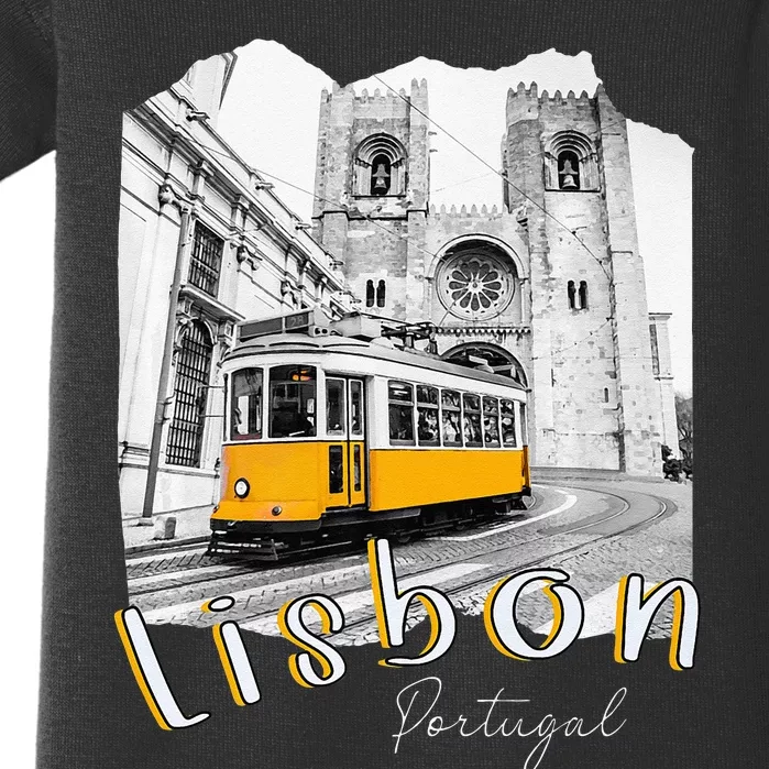 Lisbon Portugal Tram Portuguese Souvenirs Lisboa Lisbon City Baby Bodysuit