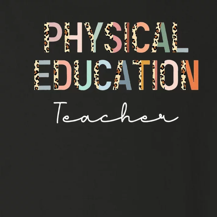 Leopard Pe Teacher Back to School Physical Education Teacher Toddler Long Sleeve Shirt