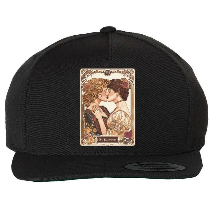 Lesbian Pride Tarot Card And They Were Roommates Wool Snapback Cap