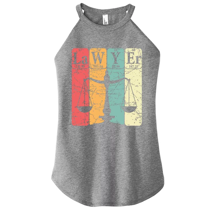 Lawyer Periodic Table Elements Nerd Lawyer Vintage Women’s Perfect Tri Rocker Tank