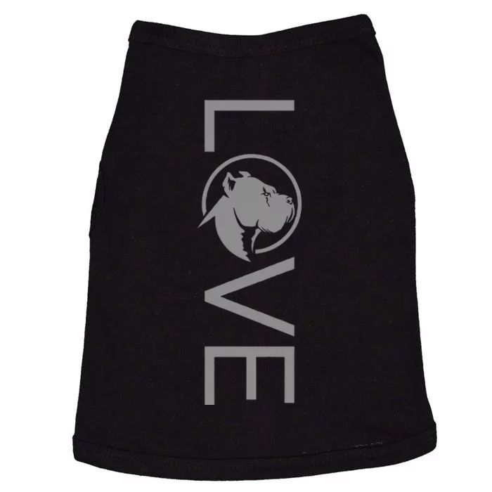 Love Pitbull Terrier Dog Apparel Pitbull Doggie Tank