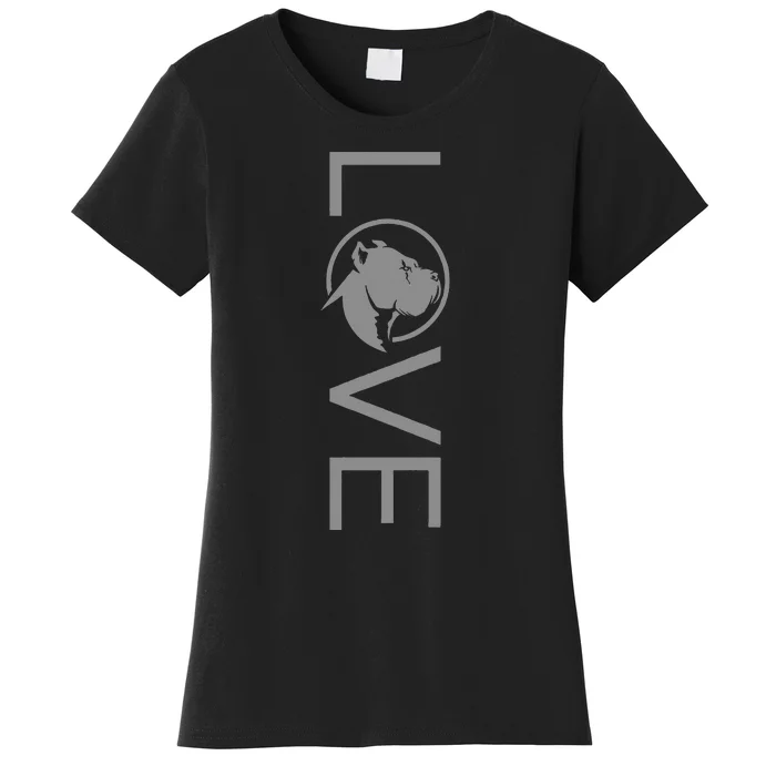 Love Pitbull Terrier Dog Apparel Pitbull Women's T-Shirt