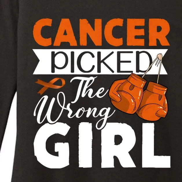 Leukemia Picked The Wrong Girl Womens CVC Long Sleeve Shirt