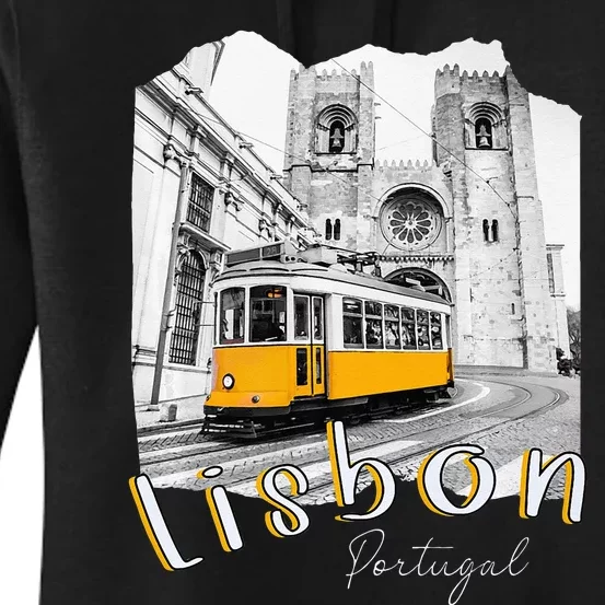 Lisbon Portugal Tram Portuguese Souvenirs Lisboa Lisbon City Women's Pullover Hoodie