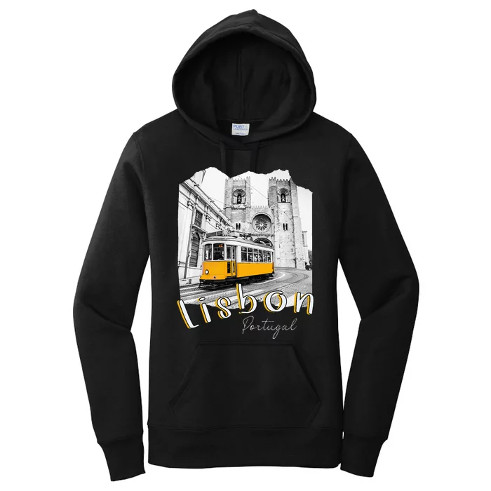 Lisbon Portugal Tram Portuguese Souvenirs Lisboa Lisbon City Women's Pullover Hoodie