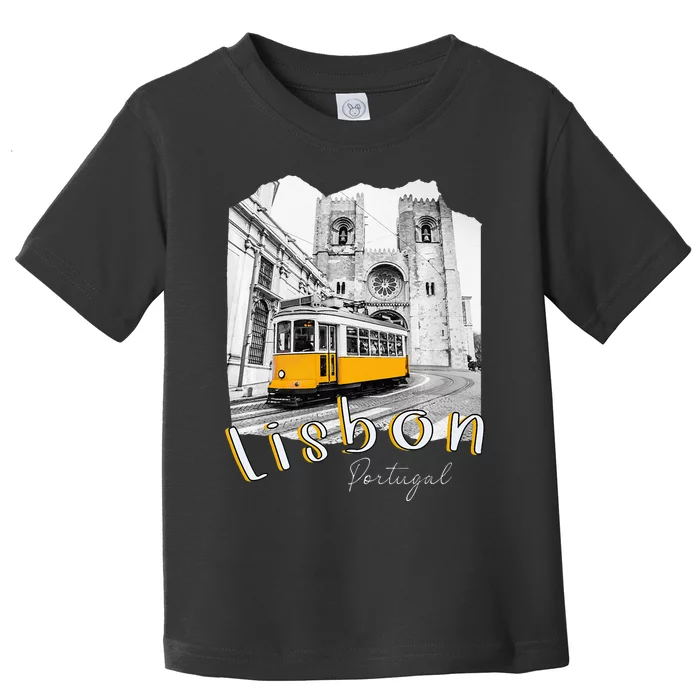 Lisbon Portugal Tram Portuguese Souvenirs Lisboa Lisbon City Toddler T-Shirt