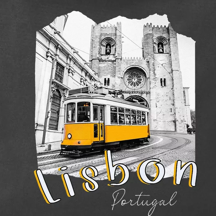 Lisbon Portugal Tram Portuguese Souvenirs Lisboa Lisbon City Zip Tote Bag