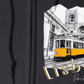 Lisbon Portugal Tram Portuguese Souvenirs Lisboa Lisbon City Full Zip Hoodie