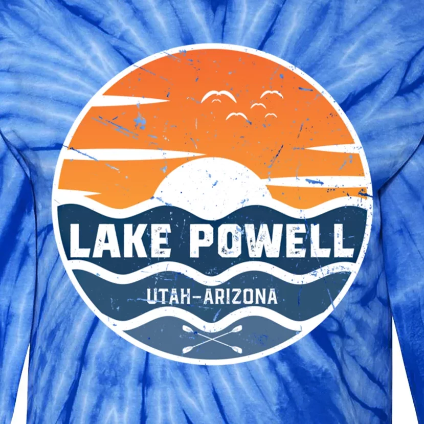 Lake Powell Utah Arizona Funny Gift Lake Powell Great Gift Tie-Dye Long Sleeve Shirt