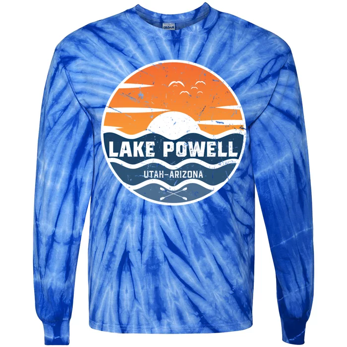 Lake Powell Utah Arizona Funny Gift Lake Powell Great Gift Tie-Dye Long Sleeve Shirt