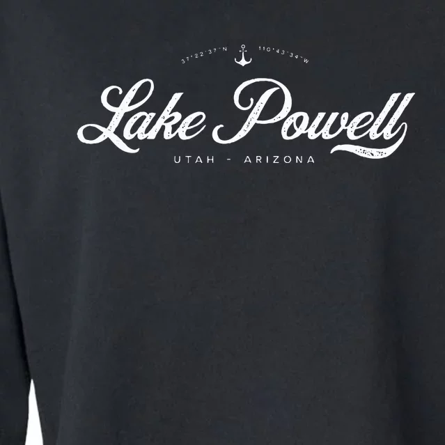 Lake Powell Utah Arizona Cropped Pullover Crew