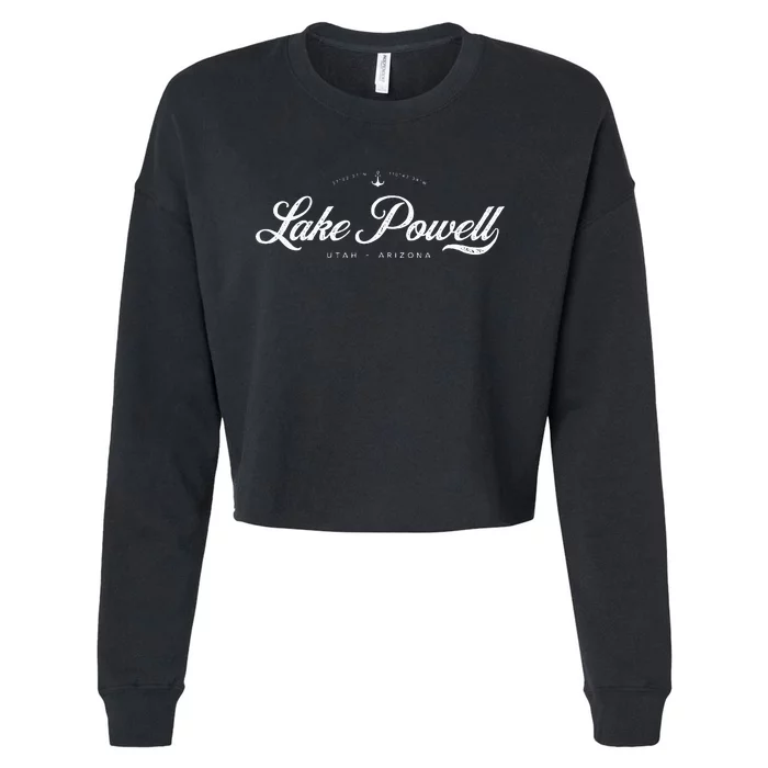 Lake Powell Utah Arizona Cropped Pullover Crew