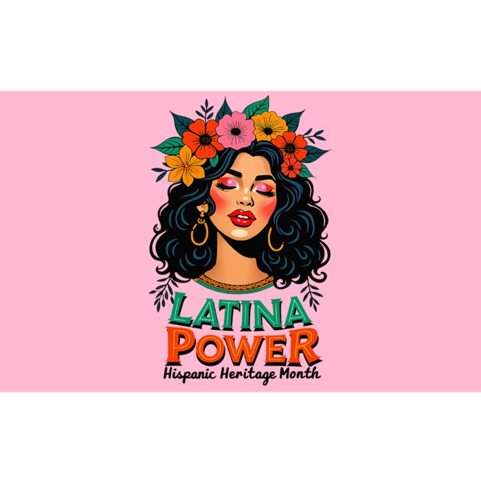 Latina Power Wo Hispanic Heritage Month 2024 Flowers Bumper Sticker