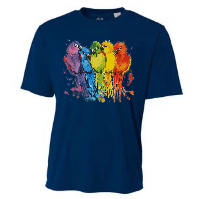 Love Parrot Wo Parrot Lovers Cooling Performance Crew T-Shirt