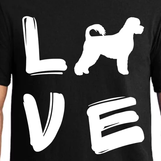 Love Portuguese Water Dog Gift Pajama Set