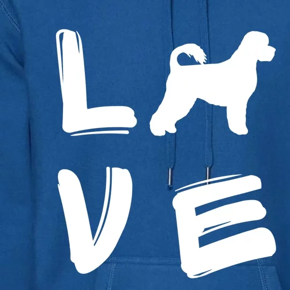 Love Portuguese Water Dog Gift Premium Hoodie