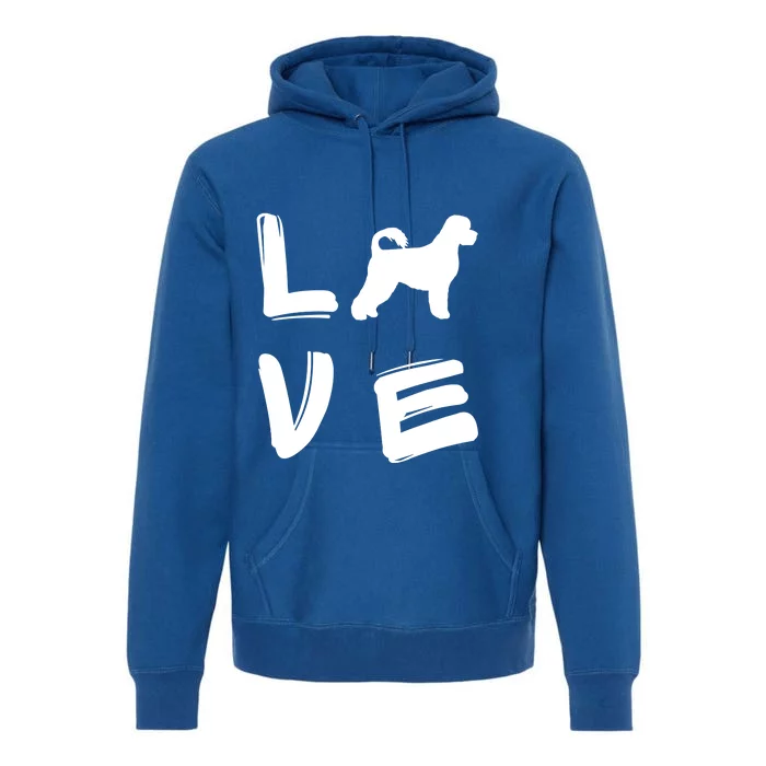 Love Portuguese Water Dog Gift Premium Hoodie