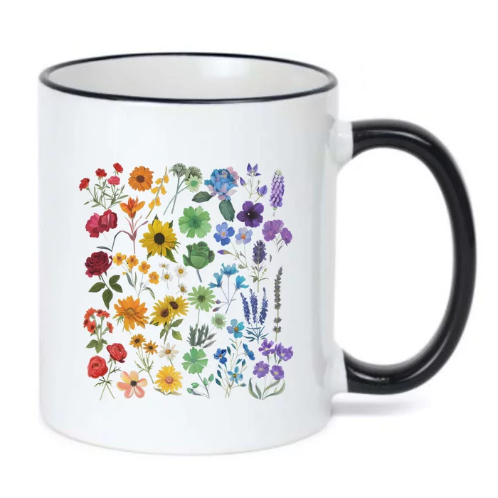 Lgbt Pride Wildflowers Pride Month Black Color Changing Mug