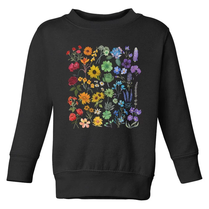 Lgbt Pride Wildflowers Pride Month Toddler Sweatshirt