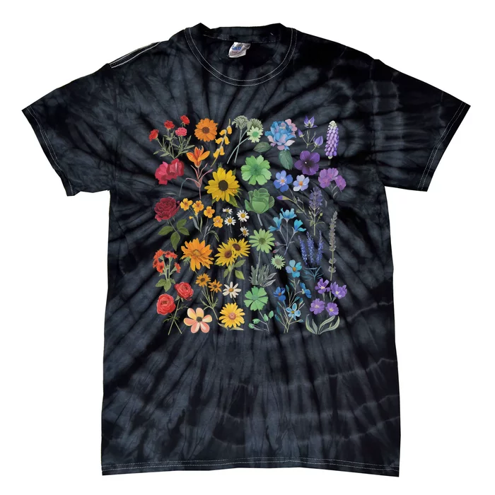 Lgbt Pride Wildflowers Pride Month Tie-Dye T-Shirt