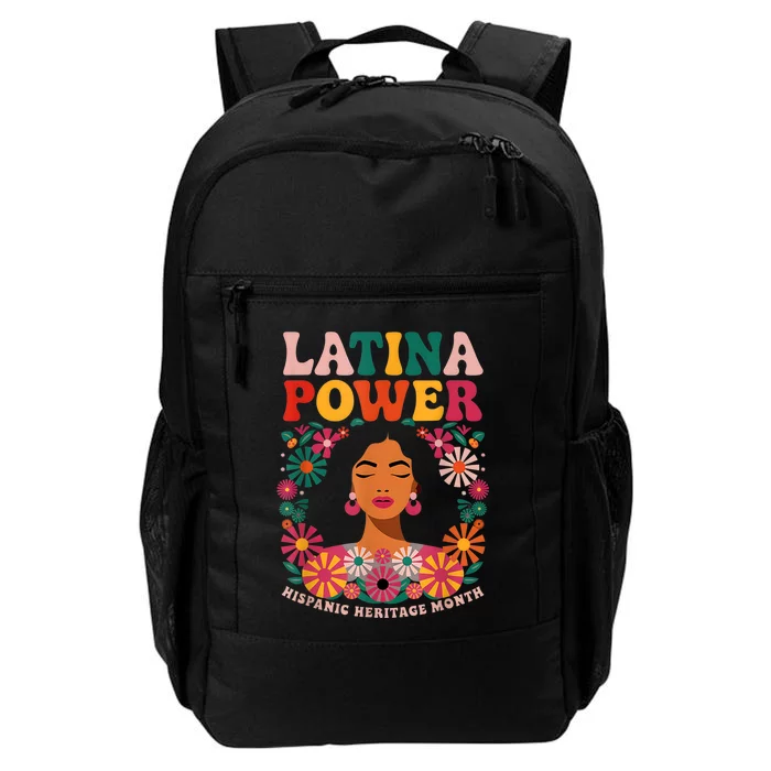 Latina Power Women Hispanic Heritage Month Flowers Daily Commute Backpack