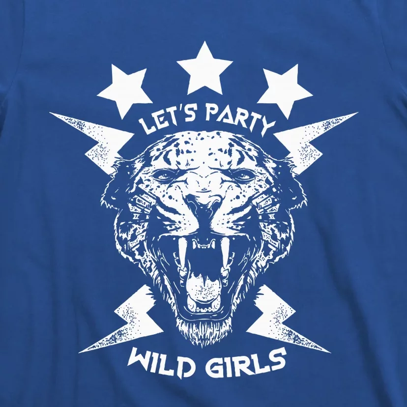 Lets Party Wild Girl Leopard Animal T-Shirt