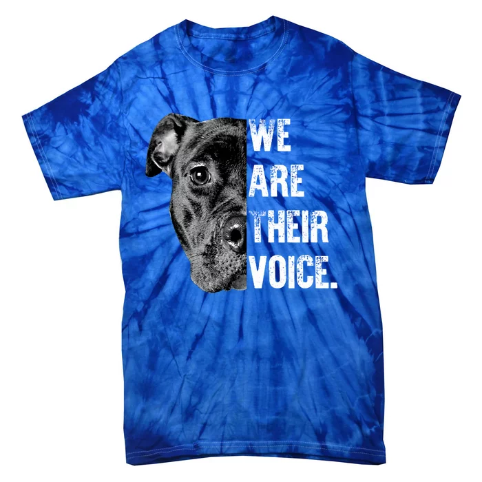 Love Pitbull / We Are Their Voice Meaningful Gift Tie-Dye T-Shirt