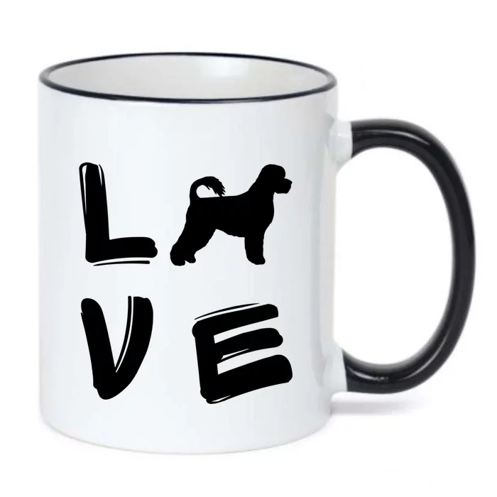 Love Portuguese Water Dog Great Gift Black Color Changing Mug