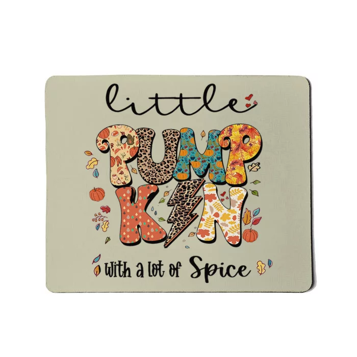 Little Pumpkin With A Lot Of Spice Clipart Halloween Mousepad