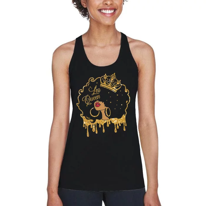 Leo Queens Are Born in July 23 August 22 Birthday Women's Racerback Tank