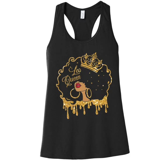 Leo Queens Are Born in July 23 August 22 Birthday Women's Racerback Tank