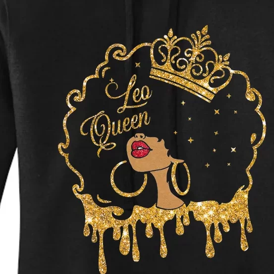 Leo Queens Are Born in July 23 - August 22 Birthday Women's Pullover Hoodie