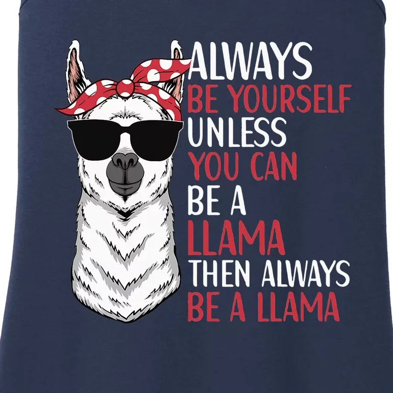 LLama Quote Apparel LLama Lovers Cute Alpacas Ladies Essential Tank