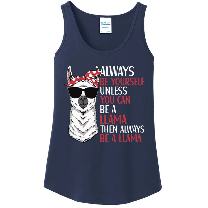 LLama Quote Apparel LLama Lovers Cute Alpacas Ladies Essential Tank