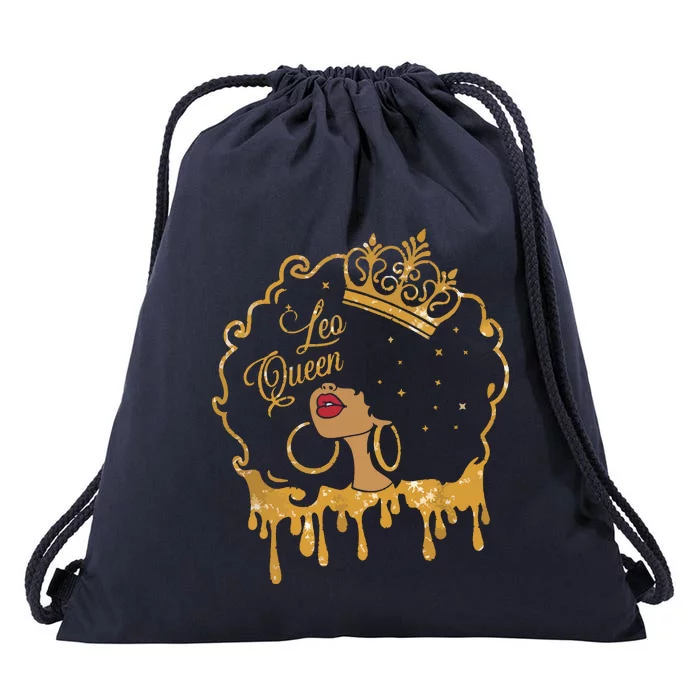 Leo Queens Are Born In July 23 August 22 Birthday Drawstring Bag