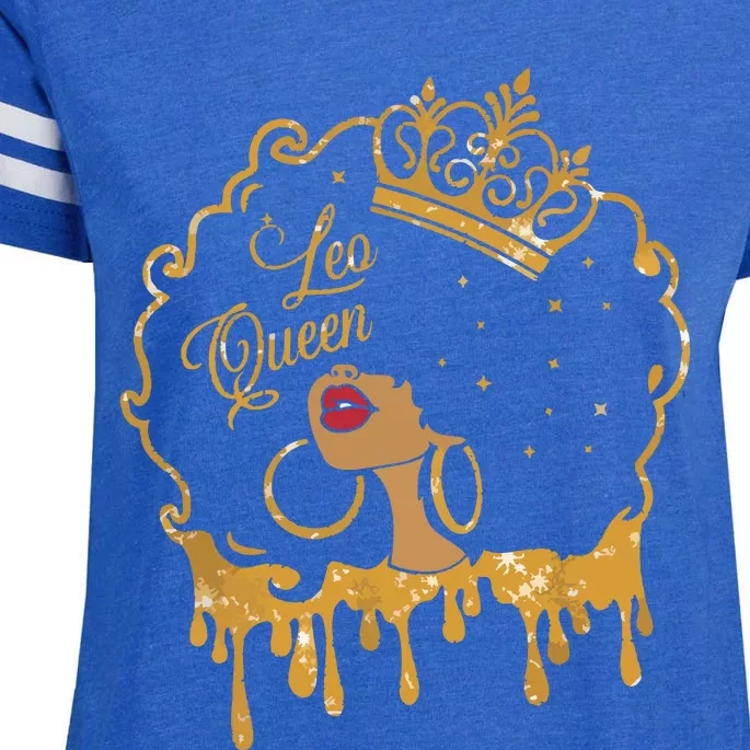 Leo Queens Are Born In July 23 August 22 Birthday Enza Ladies Jersey Football T-Shirt