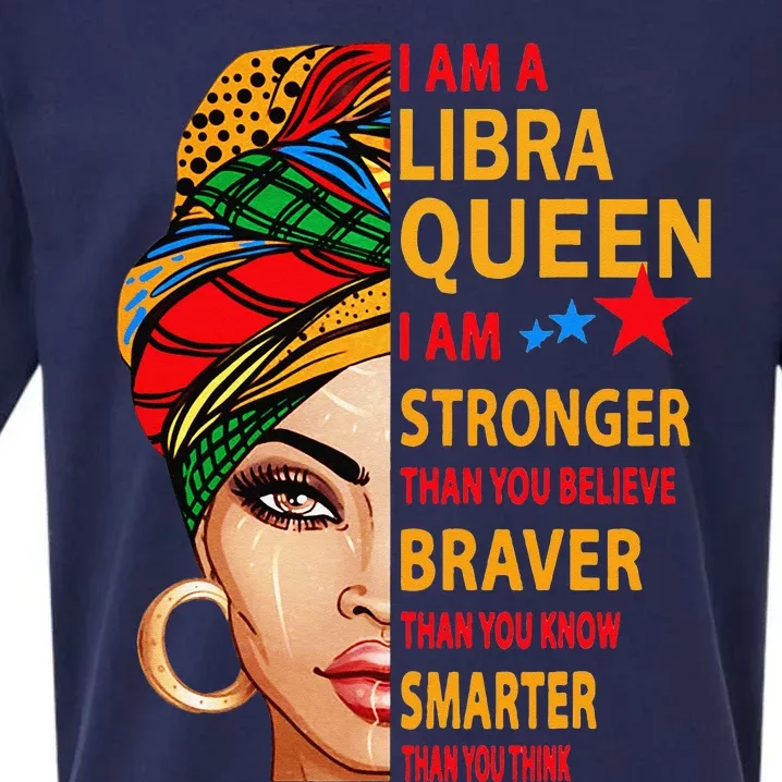 Libra queen I am stronger birthday gift for Libra zodiac Sueded Cloud Jersey T-Shirt