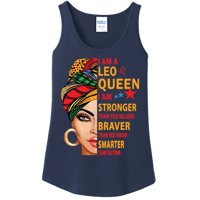 Leo Queen I Am Stronger Funny Birthday Gift For Leo Zodiac Ladies Essential Tank