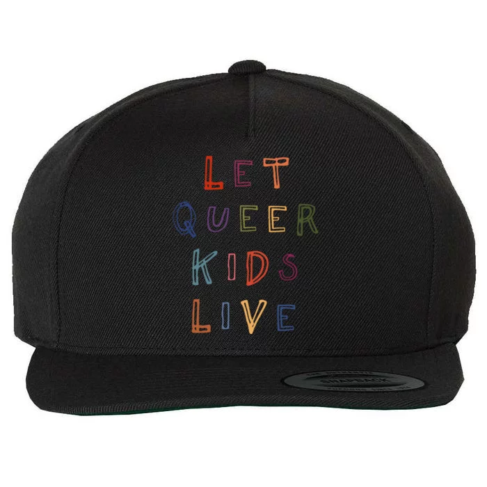 Let Queer K.I.D.S Live Protect Non Binary Wool Snapback Cap