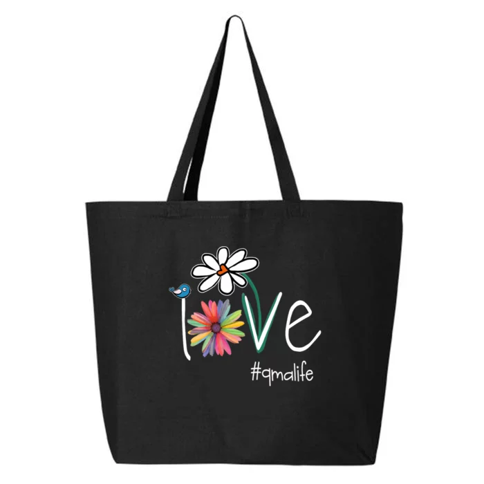 Love Qma Life Art Flower Color 25L Jumbo Tote