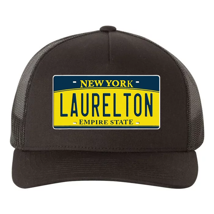 Laurelton Queens Ny New York Neighborhood License Plate Yupoong Adult 5-Panel Trucker Hat