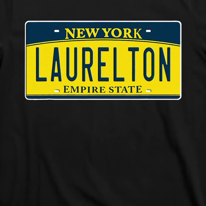 Laurelton Queens Ny New York Neighborhood License Plate T-Shirt