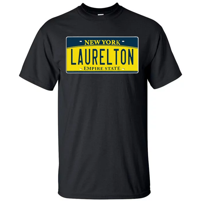 Laurelton Queens Ny New York Neighborhood License Plate Tall T-Shirt