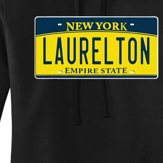 Laurelton Queens Ny New York Neighborhood License Plate Women's Pullover Hoodie