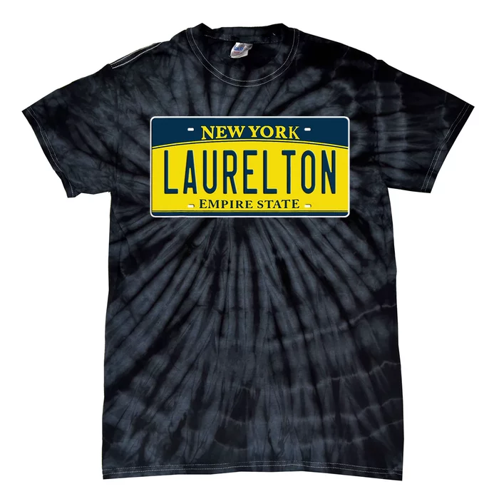 Laurelton Queens Ny New York Neighborhood License Plate Tie-Dye T-Shirt