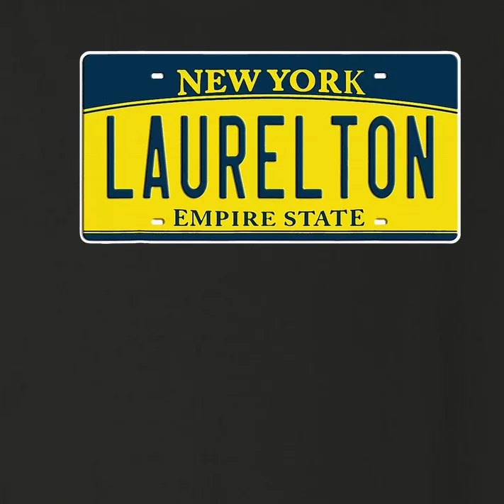 Laurelton Queens Ny New York Neighborhood License Plate Toddler Long Sleeve Shirt